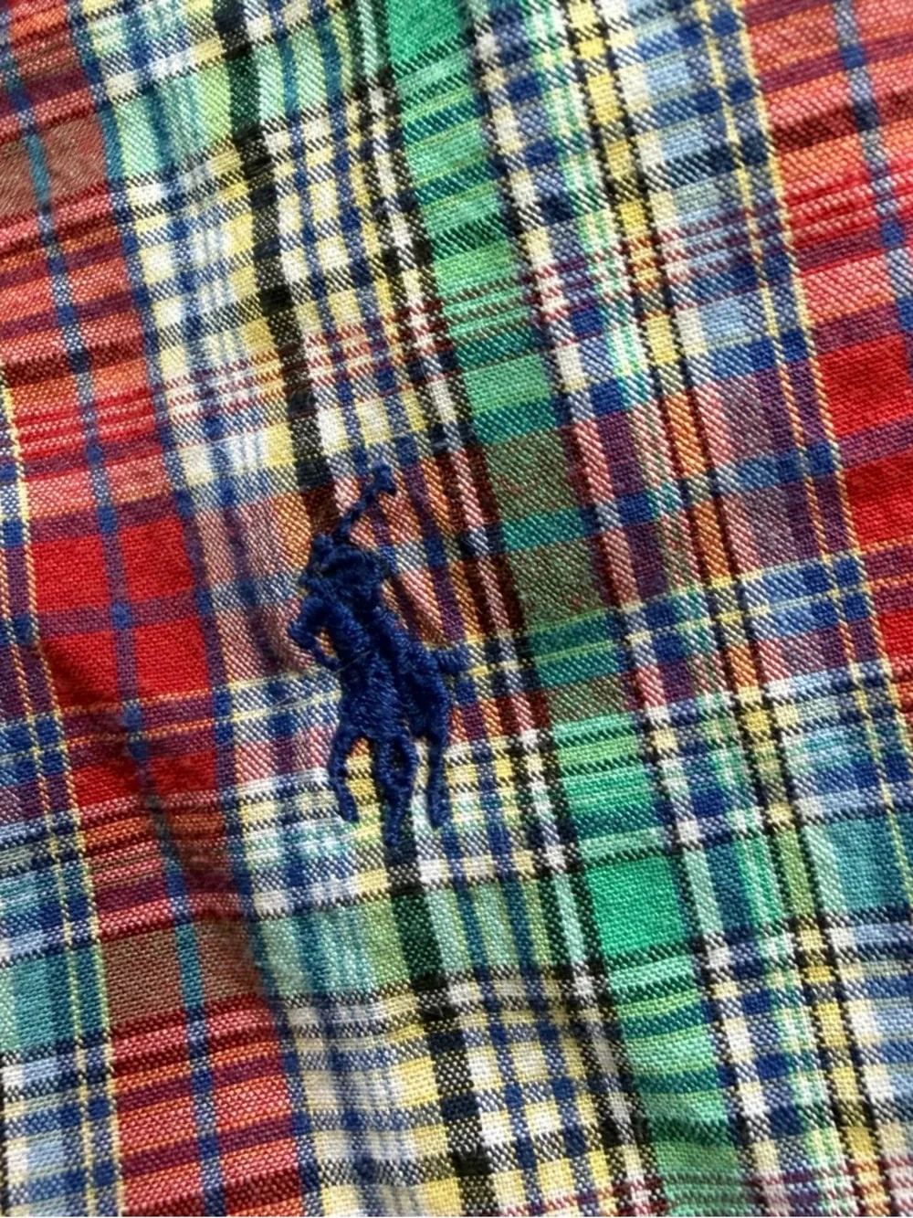 Ralph Lauren Multicolor Plaid Short-Sleeve Button-Down Shirt